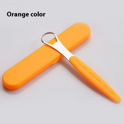 Tongue Scraper Tongue Cleaning Stainless Steel Tongue Scraper Oral Care Tool Deodorant Tongue Brush