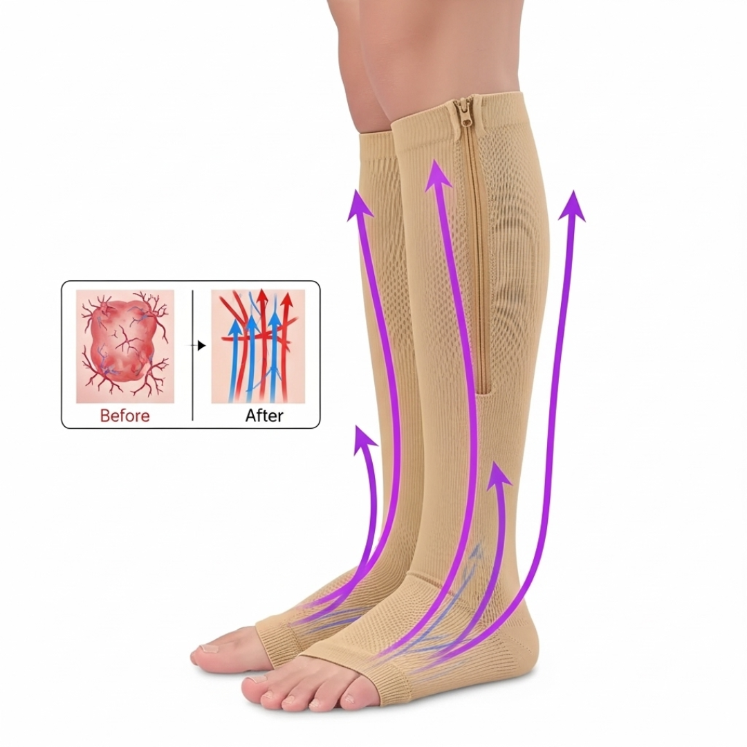 Zip Compression Socks