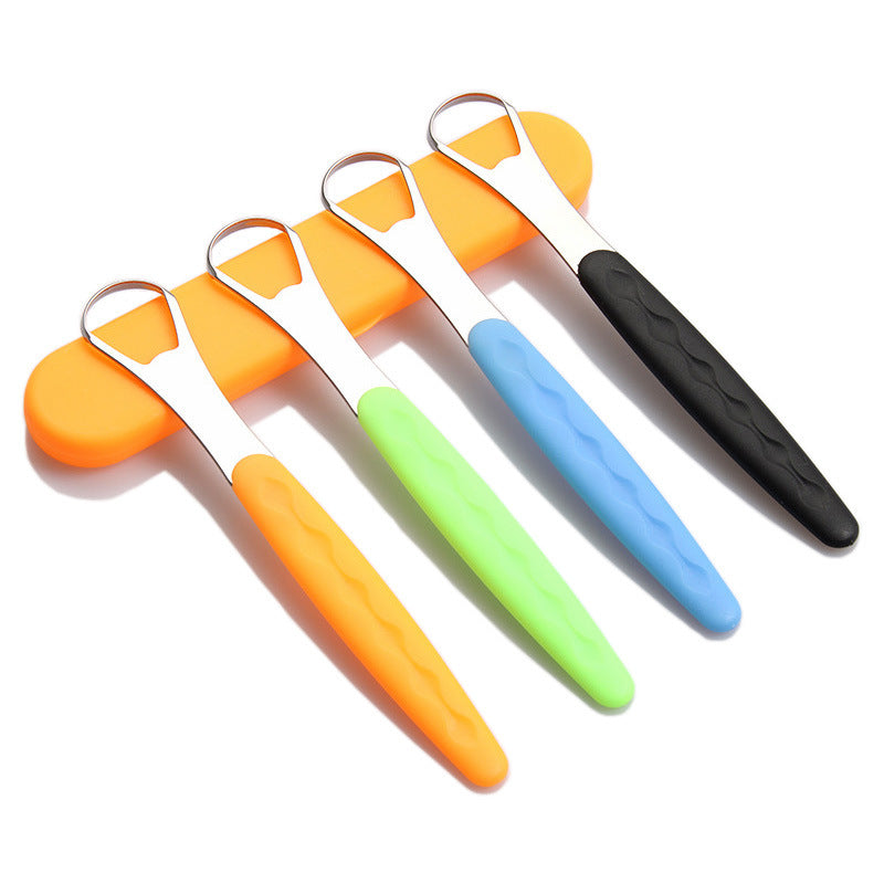 Tongue Scraper Tongue Cleaning Stainless Steel Tongue Scraper Oral Care Tool Deodorant Tongue Brush
